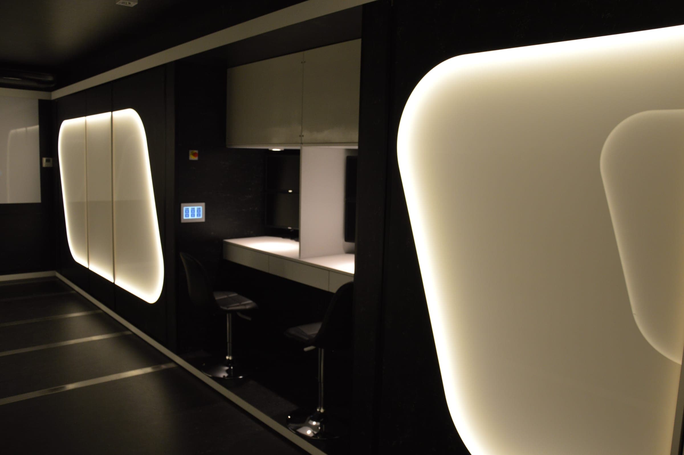 Bureaux mobiles, réalisation